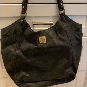 Tory Burch Black Leather Tote